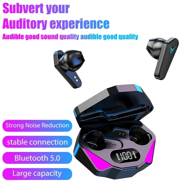 TWS Wireless Earphone Bluetooth Headphone 65ms Low Latency Earbud Esport Gaming Headset Gamer with Mic For Xiaomi iPhone