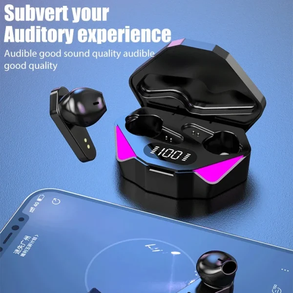 TWS Wireless Earphone Bluetooth Headphone 65ms Low Latency Earbud Esport Gaming Headset Gamer with Mic For Xiaomi iPhone